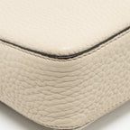 FENDI MINI BAGUETTE BAG CALFSKIN LIGHT BEIGE/GREEN GHW