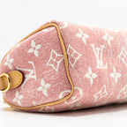LOUIS VUITTON NANO SPEEDY MONOGRAM JACQUARD DENIM PINK GHW