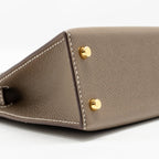 Hermes Mini Kelly Epsom Etoupe GHW