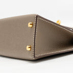Hermes Mini Kelly Epsom Etoupe GHW