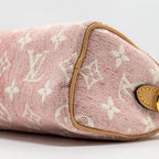 LOUIS VUITTON NANO SPEEDY MONOGRAM JACQUARD DENIM PINK GHW