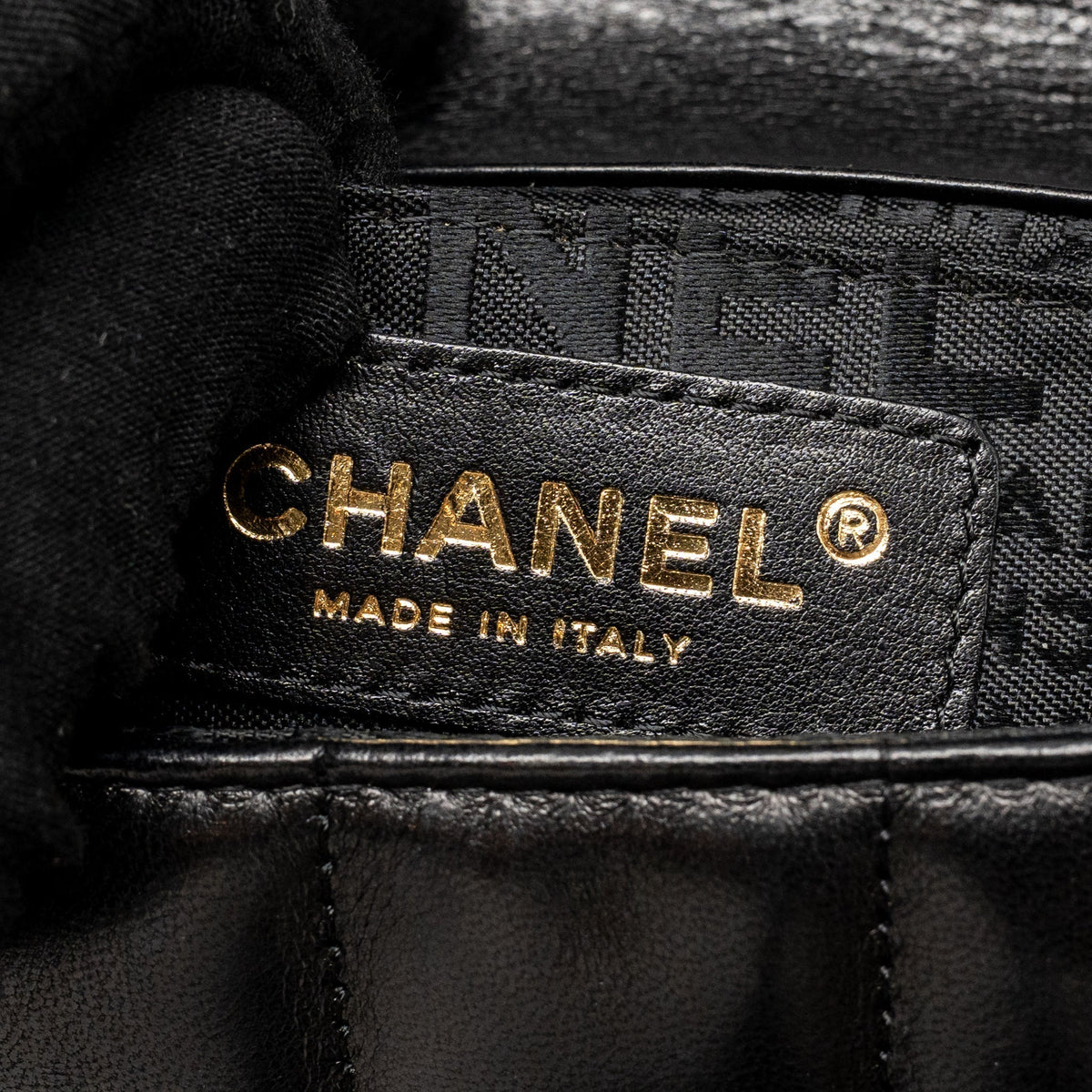 CHANEL CAMELLIA MINI FLAP SHOULDER BAG LAMBSKIN BLACK GHW