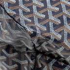 GOYARD SAINT LOUIS PM TOTE GOYARDINE CANVAS/CALFSKIN NAVY BLUE SHW