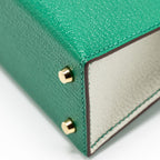 Hermes Mini kelly special order chèvre Mysore Vert vertigo/Gris Perle LGHW