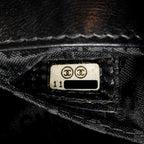 CHANEL CAMELLIA MINI FLAP SHOULDER BAG LAMBSKIN BLACK GHW