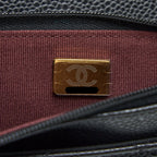 CHANEL CLASSIC WALLET ON CHAIN CAVIAR BLACK GHW( MICROCHIP)