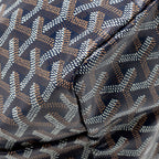 GOYARD SAINT LOUIS PM TOTE GOYARDINE CANVAS/CALFSKIN NAVY BLUE SHW