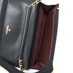 CHANEL CLASSIC WALLET ON CHAIN CAVIAR BLACK GHW( MICROCHIP)