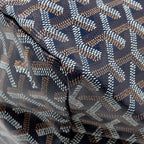 GOYARD SAINT LOUIS PM TOTE GOYARDINE CANVAS/CALFSKIN NAVY BLUE SHW