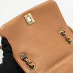 CHANEL TRIPLE PACK BACKPACK CAVIAR CARAMEL LGHW (MICROCHIP)