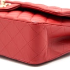 CHANEL MEDIUM CLASSIC DOUBLE FLAP BAG RED LGHW SERIAL29