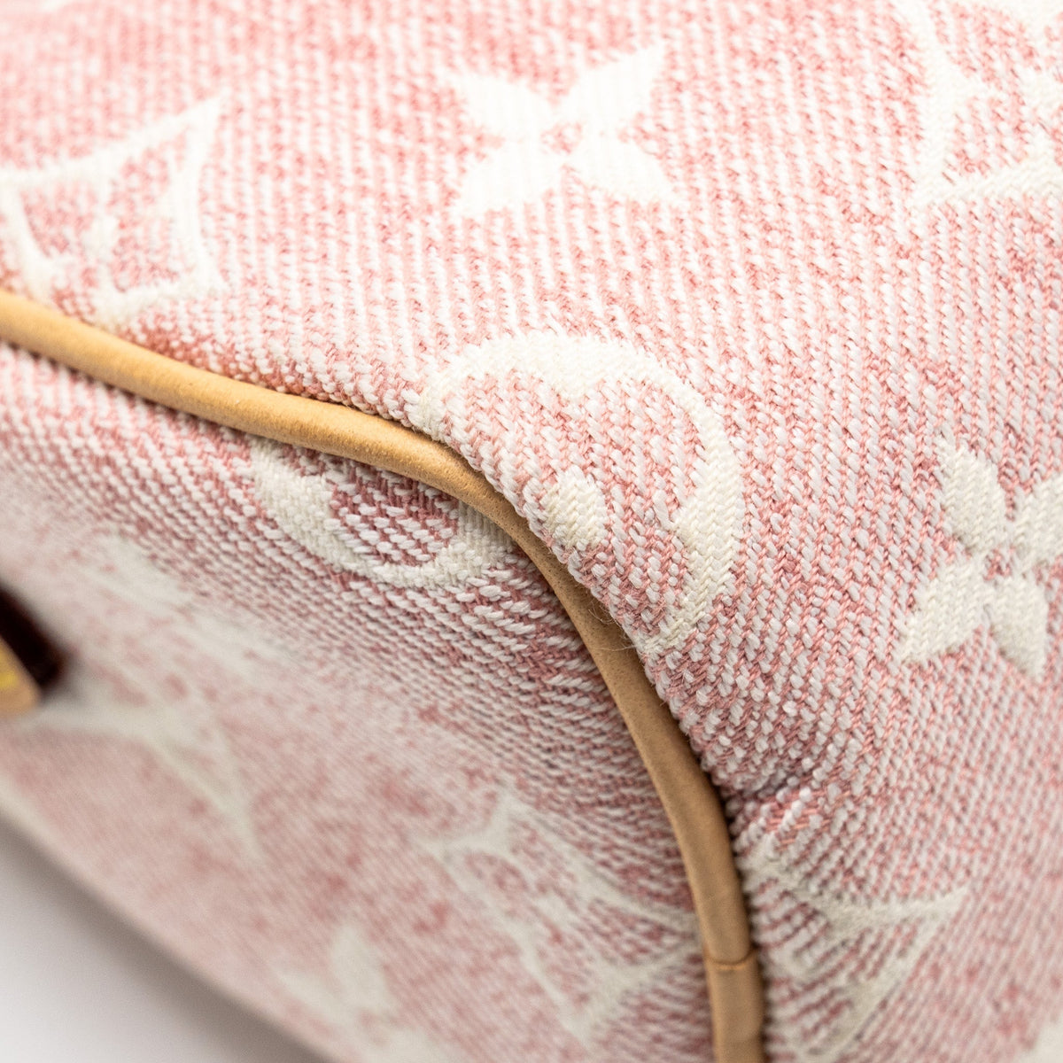 LOUIS VUITTON NANO SPEEDY MONOGRAM JACQUARD DENIM PINK GHW