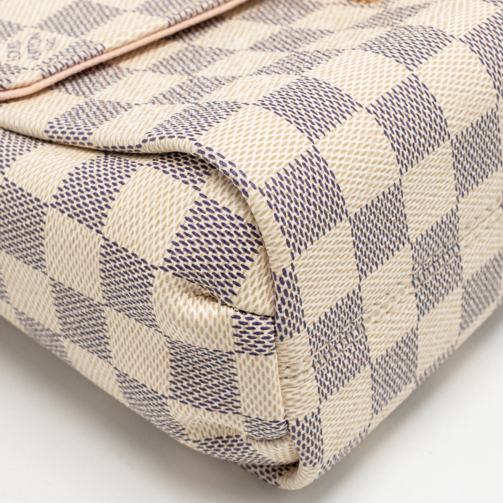 LOUIS VUITTON CROISETTE DAMIER AZUR CANVAS GHW