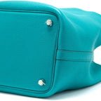 HERMES PICOTIN 18 LOCK BAG CLEMENCE MALACHITE SHW