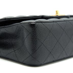 CHANEL CLASSIC DOUBLE FLAP MEDIUM 25CM CAVIAR BLACK GHW