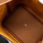 Hermes Picotin 18 Clemence Gold SHW
