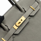 Hermes Birkin 30 Clemence Gris Meyer GHW
