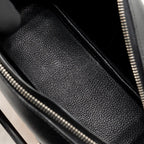 Hermes plume 28 fabric / leather orange / black SHW