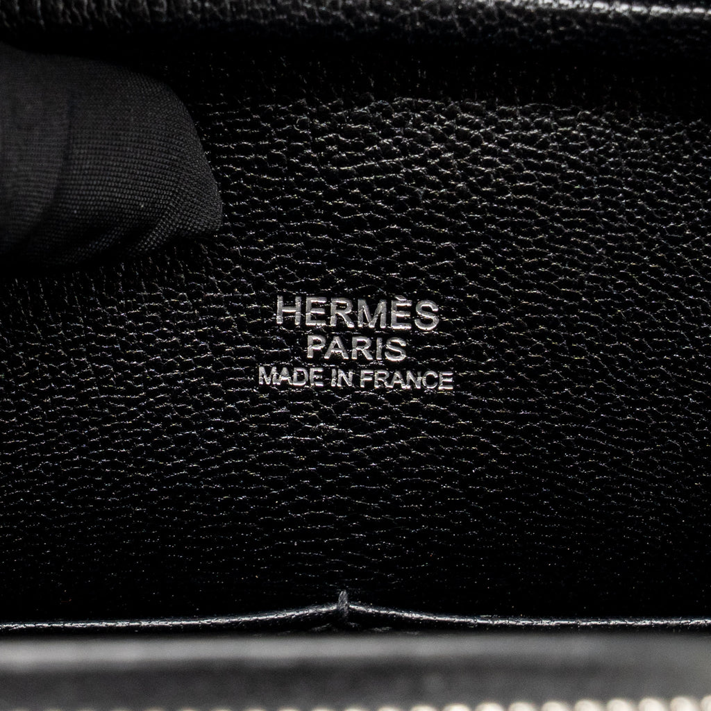 Hermes plume 28 fabric / leather orange / black SHW