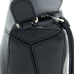 LOEWE MINI PUZZLE CALFSKIN BLACK SHW