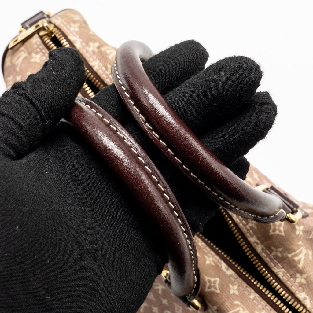 Louis Vuitton Speedy 30 Bandouliere Sepia Monogram Idylle Burgundy GHW