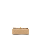 CHANEL 22B PEARL CRUSH MINI RECTANGULAR FLAP BAG LAMBSKIN DARK BEIGE GHW (MICROCHIP)