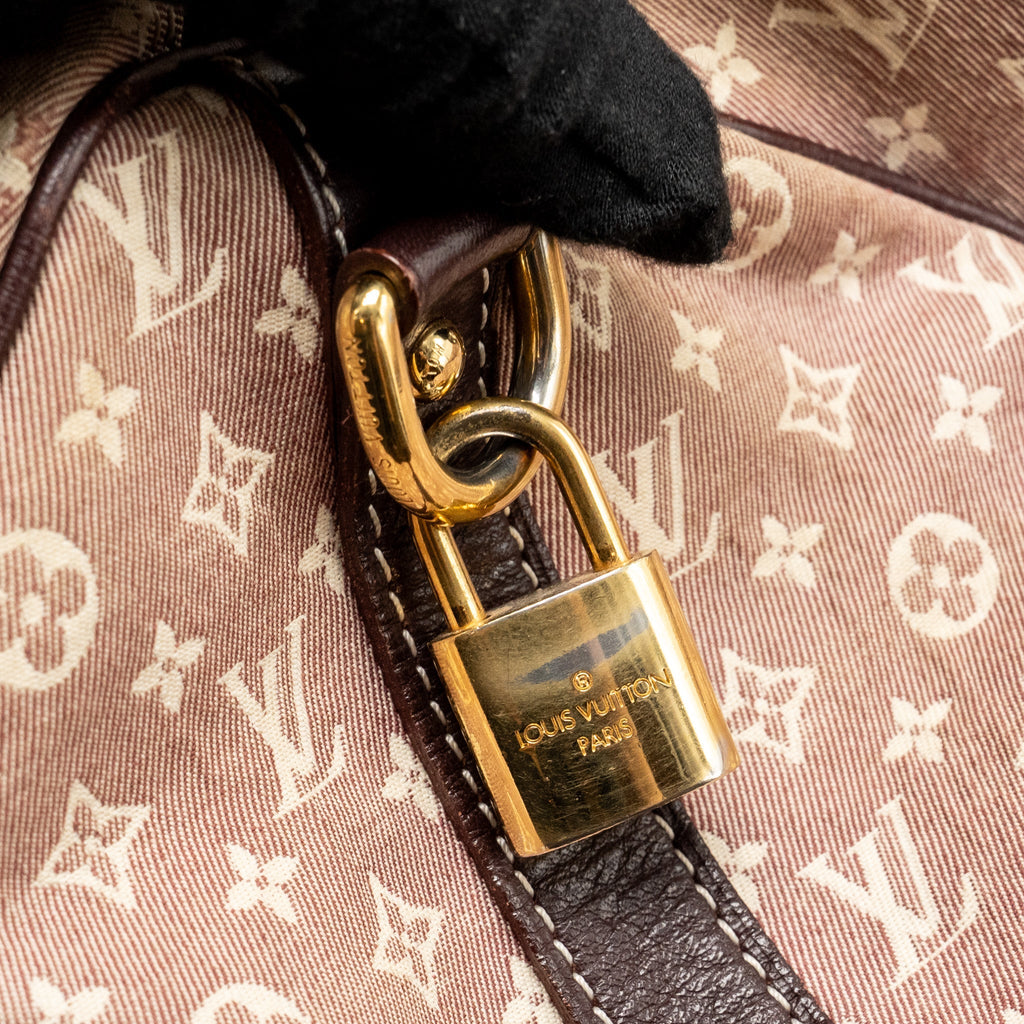 Louis Vuitton Speedy 30 Bandouliere Sepia Monogram Idylle Burgundy GHW