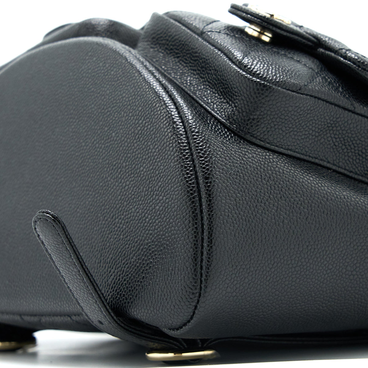 CHANEL 23P TRIPLE PACK BACKPACK CAVIAR BLACK LGHW (MICROCHIP)