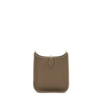 HERMES MINI EVELYNE CLEMENCE ETOUPE/BLUE INDIGO GHW