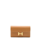 HERMES CONSTANCE LONG WALLET EPSOM GOLD GHW