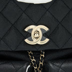 CHANEL 23P TRIPLE PACK BACKPACK CAVIAR BLACK LGHW (MICROCHIP)