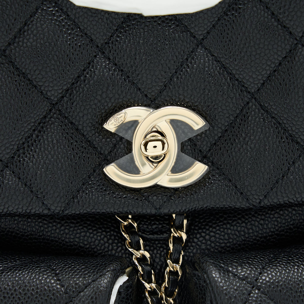 CHANEL 23P TRIPLE PACK BACKPACK CAVIAR BLACK LGHW (MICROCHIP)