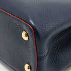 LOUIS VUITTON CAPUCINES PM TAURILLON LEATHER MARINE BLUE GHW