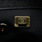 CHANEL 23P TRIPLE PACK BACKPACK CAVIAR BLACK LGHW (MICROCHIP)