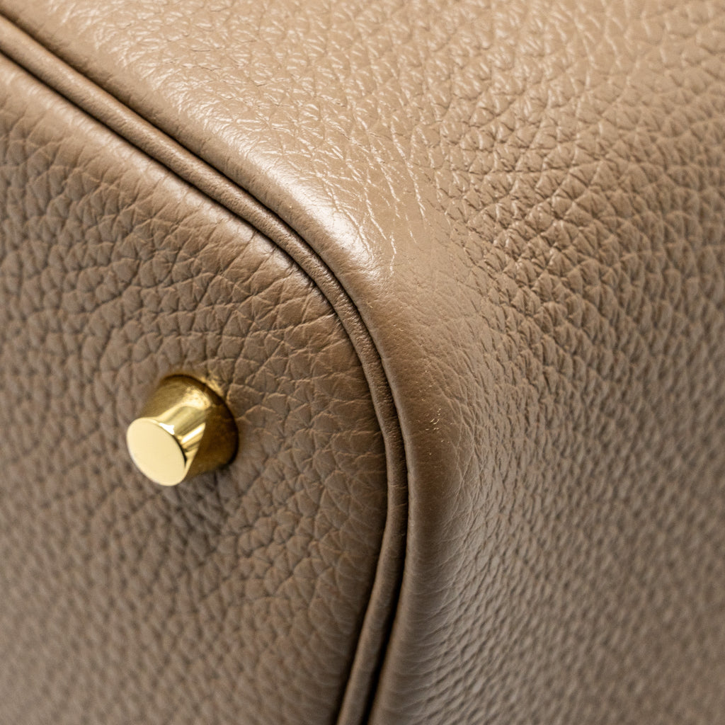 Hermes Picotin 22 Clemence Etoupe GHW