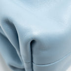 BOTTEGA VENETA MINI POUCH CALFSKIN BLUE GHW