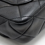 Chanel 23A Detailed Chain CC Flap Bag Lambskin Black GHW (Microchip)