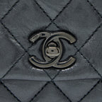 CHANEL SMALL COCO HANDLE AGED CALFSKIN SO BLACK WITH BLACK HARDWARE
