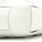 BOTTEGA VENETA WOOD METAL HANDLE SNAP POUCH WHITE MULTICOLOUR HARDWARE