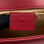 GUCCI MINI MARMONT CALFSKIN RED GHW