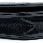 CHANEL BOY WALLET ON CHAIN CAVIAR BLACK RUTHENIUM HARDWARE (MICROCHIP)