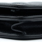 CHANEL BOY WALLET ON CHAIN CAVIAR BLACK RUTHENIUM HARDWARE (MICROCHIP)