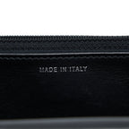 CHANEL BOY WALLET ON CHAIN CAVIAR BLACK RUTHENIUM HARDWARE (MICROCHIP)