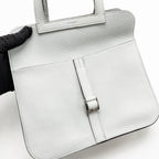 Hermes Halzan 25 Clemence Blue Pale SHW
