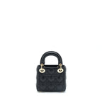 DIOR MICRO LADY DIOR LAMBSKIN BLACK GHW