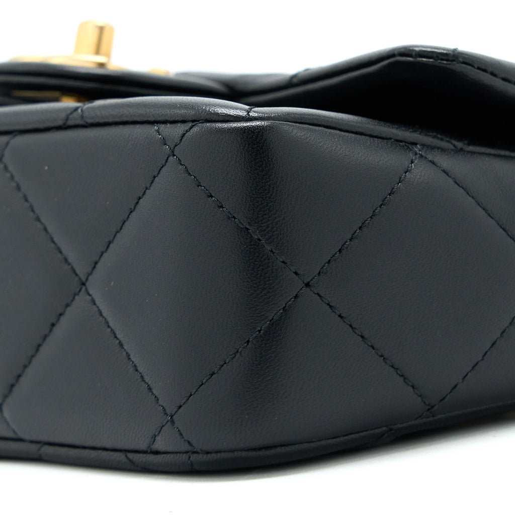 CHANEL MY PERFECT MINI FLAP BAG BLACK GHW (MICROCHIP)