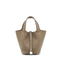 Hermes Picotin 18 Lock Bag Etoupe SHW