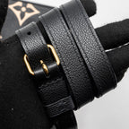 LOUIS VUITTON ONTHEGO PM BICOLOUR MONOGRAM EMPREINTE BLACK/BEIGE GHW