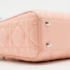 DIOR MINI LADY DIOR LAMBSKIN LIGHT PINK SHW