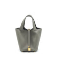 Hermes Picotin 18 Lock Bag Gris Meyer GHW